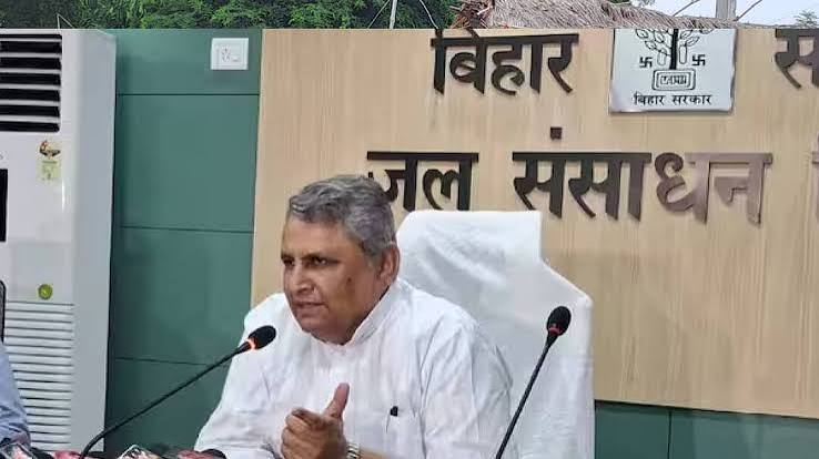 बिहार के कुछ इलाकों में आई बाढ़ पर बोले विजय चौधरी- झारखंड में बारिश होगी तो... | Minister Vijay Chaudhary on Bihar floods and monsoon session of Bihar Legislature