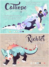 Ocs Calliope And Richter By C Chimera Dog Design Art Cute Animal Drawings Mythical Creatures Art