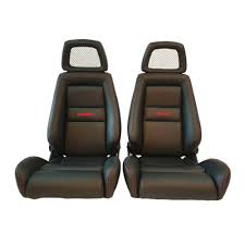 2 Jdm Recaro Lx Knee Bolster Black Leather Net Headrest Racing Seat Car Sale Recaro In 2020 Recaro Recaro Car Seat Racing Seats