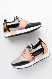 Black And Rose Gold Shoes Arctic Rose Gold Cutout Sneakers Rose Gold Sneakers Gold Sneakers Outfit Trending Shoes