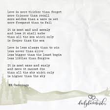 Love Is More Thicker Than Forget By Ee Cummings Lovelanguage Quotes Lovesayings Marriagequotes Co Ee Cummings Marriage Quotes Ee Cummings Quotes
