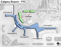 calgary yyc airport terminal map