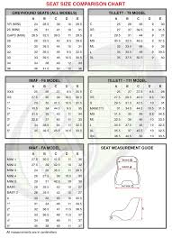 Seat Size Comparison Chart Coyote Racing Chassis