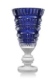 Baccarat Crystal New Antique Blue Crystal Vase Limited Edition Antique Vase Crystal Vase Vase