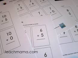 Decide how you want to use your flash cards. Mastering Math Facts With Mini Flash Cards Teach Mama