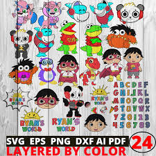 Various formats from 240p to 720p hd (or even 1080p). Ryan S World Ryan S World Svg Ryan S World Cartoon Characters Svg Ryan S World Alphabets Cricut Svg Bundle Svg Cricut Svg Cartoon Characters