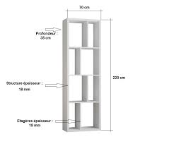 Bobochic bibliothèque tailt 200 cm. Bibliotheques Etageres Meubles Et Rangements Bibliotheque Design Ruby Blanc Mat Largeur 70 Cm Inside75