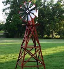 Ows Wood Ornamental Windmill Kit Galvanized Head Windmill Aeration System Solar Pond Fountains Backyard Windmill Ornamental Windmills Wooden Windmill