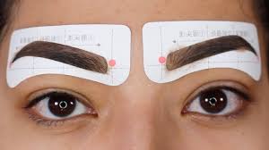 Easy Howto Get The Best Eyebrows Sticker Stencil Eyebrows Alexisjayda Youtube