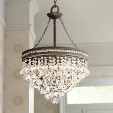 Regina Olive Bronze 19 Wide Crystal Chandelier U2231 Lamps Plus Foyer Lighting Crystal Chandelier Chandelier Bedroom