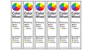 Easy Printable Color Wheel Bookmarks For Kids Color Wheel Lesson Color Wheel Color Wheel Art