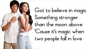 Eb f bb 'cause it's magic when two people fall in love. Got To Believe In Magic Kathniel Version With Lyrics Chords Chordify