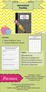 This Packet Of Data Collection Tools Will Help Coaches Improve Teacher S Instructional Effectiveness In Instructional Coaching Teacher Data Teacher Reflection
