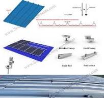 L feet clamp Solar Mounting Systems for metal, zinc, tin ...