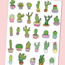 Por otro lado, podéis utilizar también las macetas cactus para llenar de colorido y de vida los interiores de vuestras casas. Digital Planner Stickers Sticky Notes Digital Stickers Etsy In 2021 Digital Sticker Cactus Drawing Planner Stickers