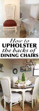 How To Upholster The Back Of Dining Chairs Shades Of Blue Interiors Dining Chairs Dining Chairs Diy Dining Chair Makeover