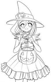 This is digital pages from. Anime Cute Halloween Coloring Pages Coloring And Drawing