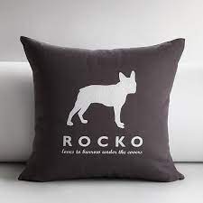 Personalized Pet Silhouette Throw Pillow Cover Personalized Pet Pillow Throw Pillows Animal Pillows