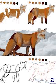 Comment Dessiner Un Renard Comment Dessiner Un Renard Dessin Dessins Faciles