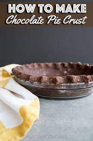 Chocolate with graham er crust. This Recipe Is For An Easy Homemade Chocolate Pie Crust That Is Not Made With Oreo This All Butte Chocolate Pie Crust Homemade Chocolate Pie Pie Crust Recipes