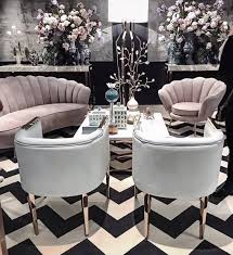 It makes your bedroom cool and peaceful. Millennial Pink In All Black And White Living Room Giving It A Feminine Look I Decor Aid Trendy Living Rooms Living Room Decor Living Room White
