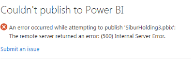I see the xml using the download xml also check status button en. Solved 500 Internal Server Error Microsoft Power Bi Community