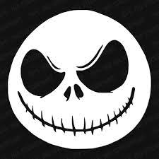 Jack Skellington Head Vinyl Decal Jack Skellington Drawing Jack Skellington Jack Skellington Head