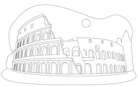 Dibujo para colorear e imprimir. Dibujos De Coliseo De Roma Para Colorear Para Colorear Pintar E Imprimir Dibujos Online Com