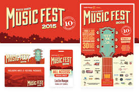 Alarie Design Branding The 10th Year Of Winter Garden Musicfest Music Fest Winter Garden Branding