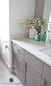 Gray cabinet with soapstone countertop. The 4 Best Gray Greige Colours For Cabinets Vanities Medium Toned Bathroom Cabinet Colors Beige Bathroom Grey Bathroom Cabinets