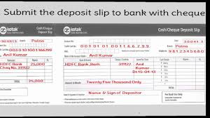 A deposit slip is a small written form that is sometimes used to deposit funds into a bank account. Awesome In How To Fill Credit Card Payment Of Kotak Mahindra Bank Kotak Mahindra Bank Monthly Budget Template Power Of Attorney Form