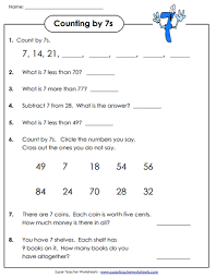 Skip Counting By 7s