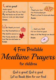 Almighty god, father, son and holy spirit bless you now and forever. Easy To Learn Short Mealtime Prayers To Teach The Children Intelligent Domestications