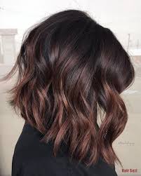 Balayage Chocolat Cerise Pour Cheveux Noirs Balayage Cerise Cheveux Chocola Hair Colo Idee Couleur Cheveux Cheveux Bruns Cheveux Courts