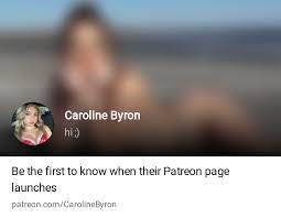 Caroline Byron | hi ;) | Patreon