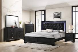 Black king bedroom sets for sale. Micah Black Led Bedroom Furniture Sets Urban Furniture Outlet