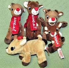 5 Rudolph The Red Nose Reindeer Plush Lot Clarice Mini Stuffed Christmas Animals Assorted Christmas Plush Christmas Animals Rudolph The Red