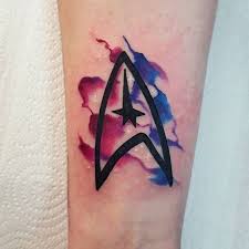 I did a star trek tattoo and i loved it and now my brother said no matter how beautiful it is or how beautiful the meaning is, it's stupid to make a tattoo out of something i've known for only 3 years. 43 Star Trek Tattoos Ideas Star Trek Tattoo Star Trek Trek