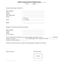 Seperti apa contoh surat pernyataan ahli waris untuk jual beli rumah dan tanah? Download Surat Kuasa Khusus Pajak Syarat Ketentuan Dan Format