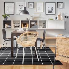 The benches are from the 1960s, the light fixture is by c. Svallerup Rug Flatwoven In Outdoor Black White 200x200 Cm Ikea