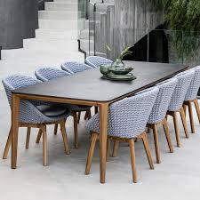At target, there are a variety of dining sets available in different decor styles to suit your outdoor theme. Aspect Outdoor Dining Table 8 Seater Teak Frame Ceramic Table Top