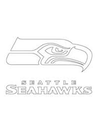 Seattle Seahawks Logo Coloring Page Supercoloring Com Seattle Seahawks Logo Seattle Seahawks Seahawks Colors