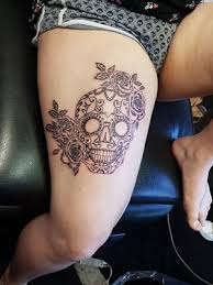 Petite signification dun tatouage de tete de mort. Tete De Mort Mexicaine G Tattoo