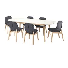 Vedbo Tisch Und 6 Stuhle Weiss Birke Ikea Deutschland