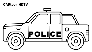 Free coloring pages to download and print. Satisfying Colors With Street Vehicles Colors Police Truck Coloring Pages Coloring Video Youtube