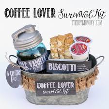 In this video i'm sharing some ideas for coffee, hot cocoa or tea gifts and gift basket ideas. A Gift In A Tin Coffee Lover Survival Kit The Diy Mommy