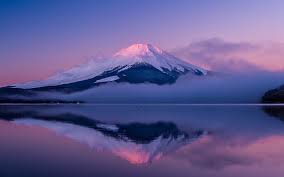 Hd Wallpaper Honshu Island Japan Mount Fuji Lake Sky Landscape Wallpaper Flare