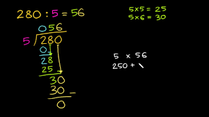 Untuk menyelesaikan pembagian bersusun ini dibedakan menjadi 2 macam, yaitu pembagian bersusun panjang dan pembagian bersusun pendek. Pembagian Panjang 280 5 Video Khan Academy