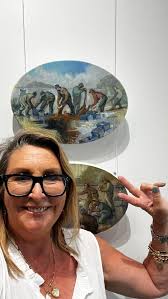 And it’s UP!! , ‘PLUS ONE’ exhibition looks so fantastic. , Each artist has  chosen an artist/mentor/ inspiration to show with them for , our two week  EASTER SHOW at @artgalleryondarling , Definitely ...