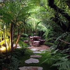 Korean Grass And Flagstone Path Tropical Garden Design Tropical Landscaping Tropical Garden